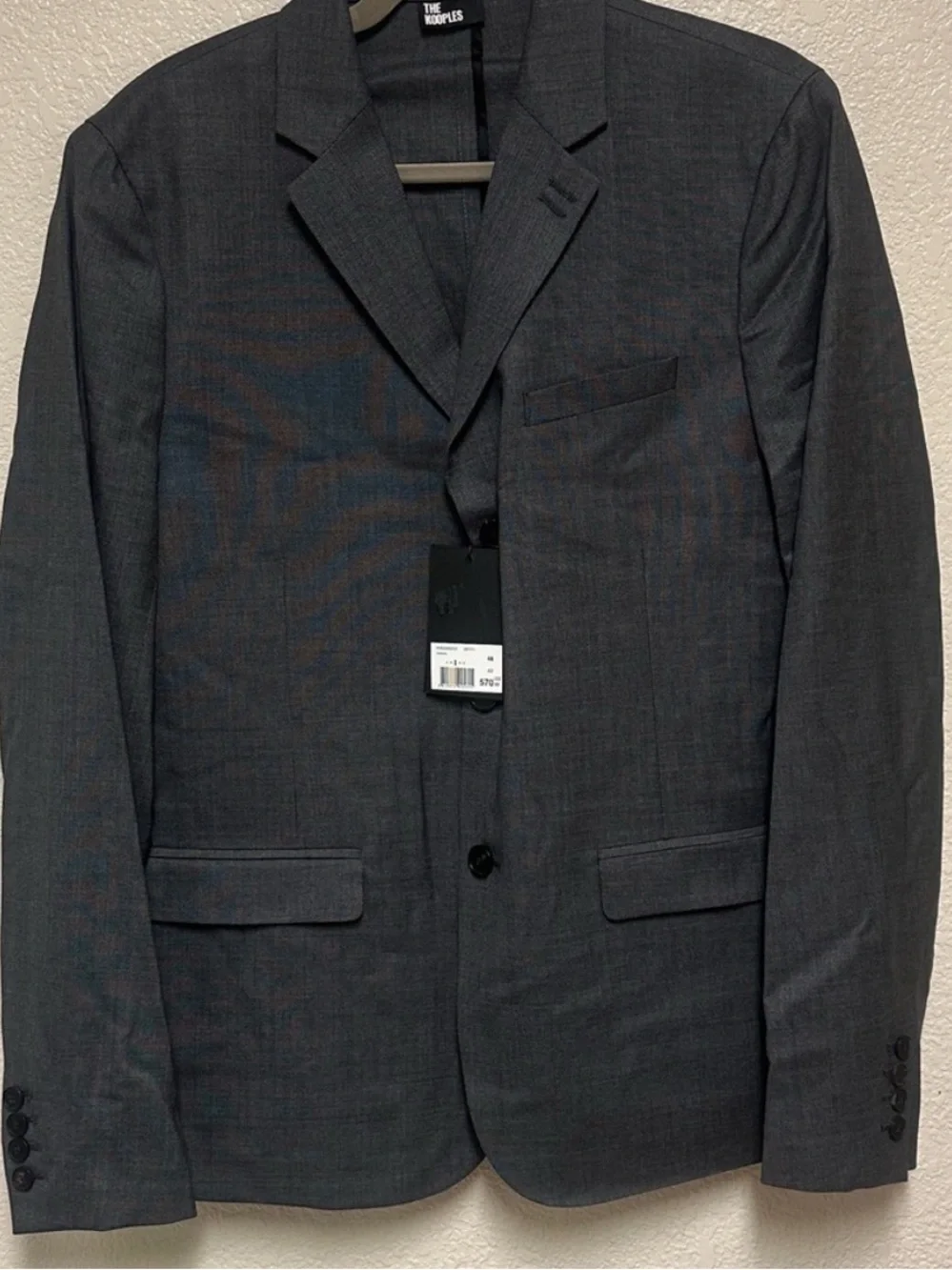 NWT The Kooples Men's Gray Wool Blazer